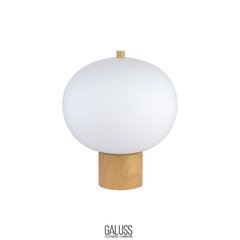 Lampara de mesa opalina