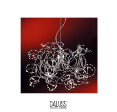 COLGANTE CON CRISTALES TRANSPARENTES