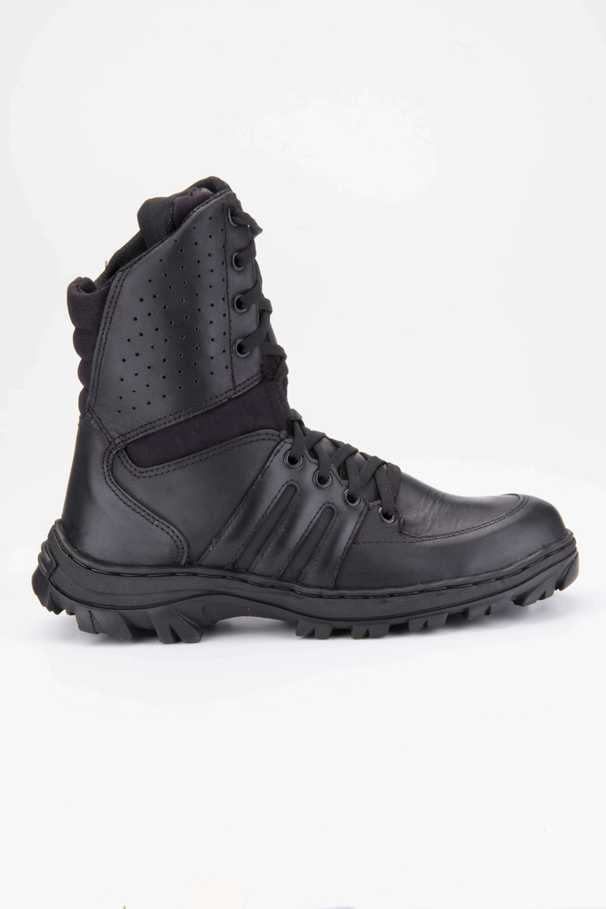 BOTA TÁCTICA CAÑA ALTA DE CUERO COMPLETO