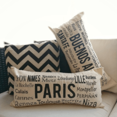 almohadón rectangular ciudad "Paris" - comprar online