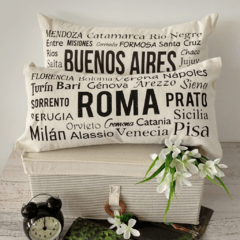 almohadón rectangular "ciudad Roma" - comprar online