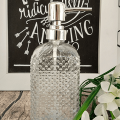 dispenser de vidrio (diamante cuadrado)