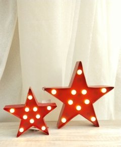 Cartel de Chapa con Led Estrellas Mediana - comprar online