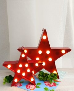 Cartel de Chapa con Led Estrellas Mediana en internet
