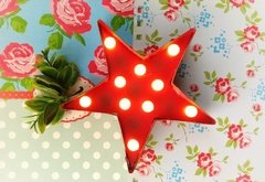 Cartel de Chapa con Led Estrellas Mediana - Mi casa, Deco and Gift