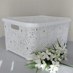 Canasto caja con Tapa Mediano - tienda online