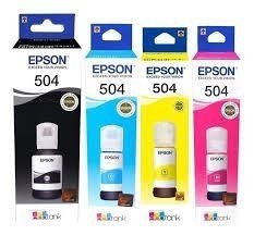 BOTELLA TINTA EPSON ORIGINAL 504 CYAM en internet