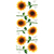 Vinilo Flores Girasoles y Libélulas - comprar online