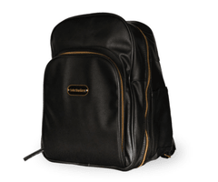 Mochila Oriana “ecocuero negro liso”