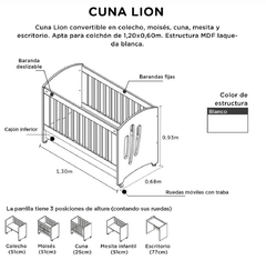 Imagen de Cuna Colecho Lion