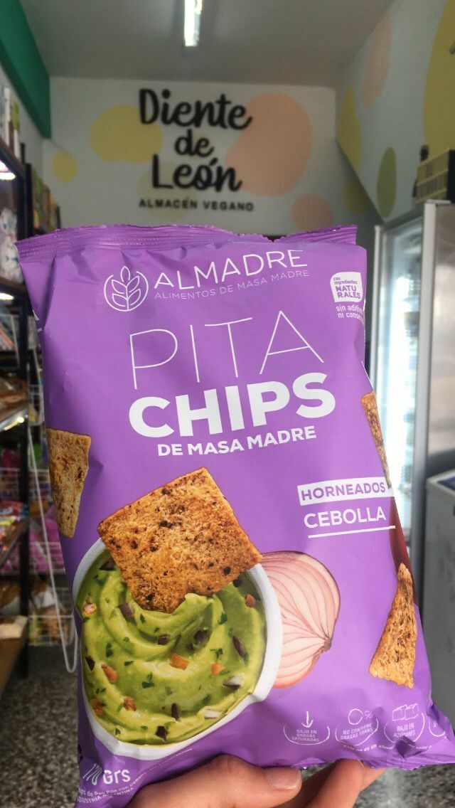 Pita Chips de Masa Madre Sabor Cebolla x 170gr. Almadre