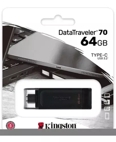 PEN DRIVE KINGSTON DT70 64GB USB TYPE C 3.2