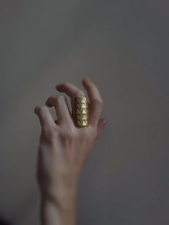 Anillo Triángulos - Marcapiel