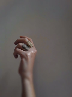 Anillo Hilos Rayados Chico en internet