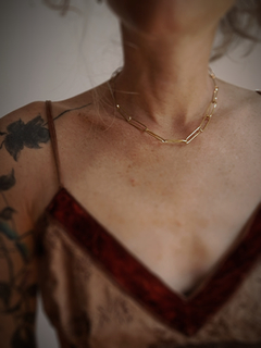 Gargantilla choker eslabones ▽ Lista para entregar - tienda online