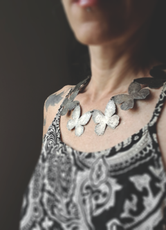 Collar mariposas ▽ Listo para entregar - Marcapiel
