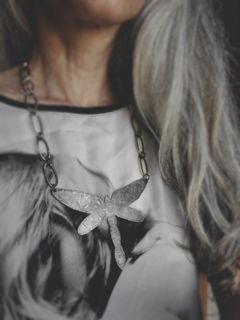 Collar gargantilla libélula ▽ Listo para entregar - Marcapiel