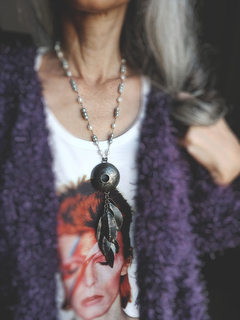 Collar perlas y hojas ▽ Listo para entregar - tienda online