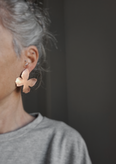Aros mariposa ▽ Cobre - Marcapiel