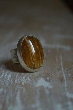 Anillo Mineral Ojo de Tigre ▽ Listo para entregar - comprar online