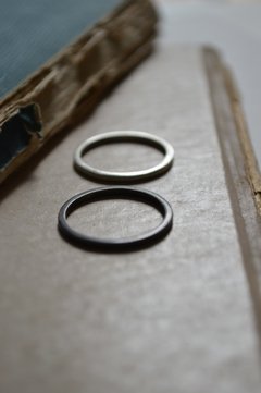 Anillo de Plata 1.5mm ▽ Alambre Cuadrado