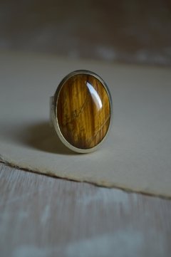 Anillo Mineral Ojo de Tigre ▽ Listo para entregar - comprar online