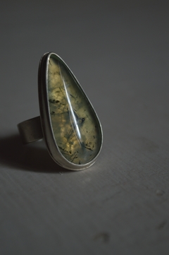 Anillo Mineral Prenhita ▽ Listo para entregar