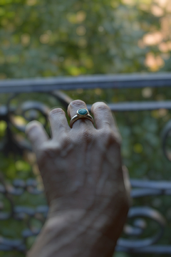 Imagen de Anillo Mineral Crisocola ▽ Listo para entregar