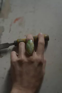 Anillo Mineral Jaspe ▽ Listo para entregar en internet