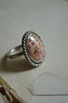 Anillo Mineral Jasper ▽ Listo para entregar