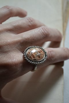 Anillo Mineral Jasper ▽ Listo para entregar - tienda online
