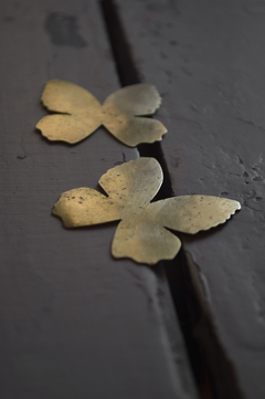 Aros mariposa ▽ Bronce - tienda online