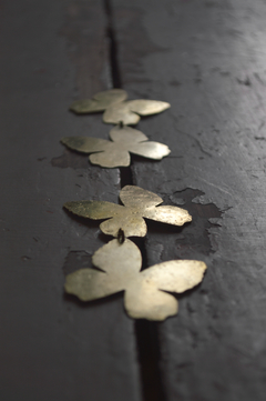 Aros mariposa doble ▽ Bronce - Marcapiel