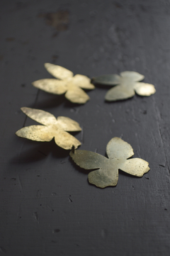 Aros mariposa doble ▽ Bronce