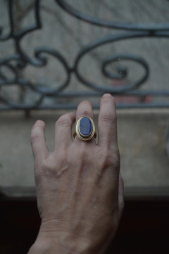 Anillo Mineral Lapislázuli ▽ Listo para entregar