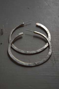 Aros Hoops dúo reversibles ▽ Bronce fusión plata - comprar online