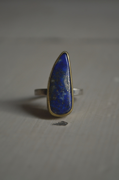 Anillo Mineral lapislázuli ▽ Listo para entregar