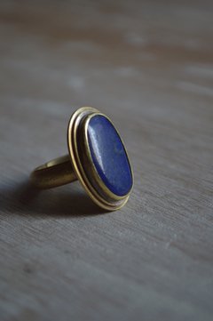 Anillo Mineral Lapislázuli ▽ Listo para entregar - comprar online