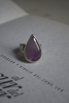 Anillo Mineral Amatista ▽ Listo para entregar