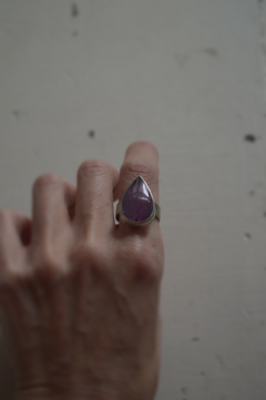 Anillo Mineral Amatista ▽ Listo para entregar - comprar online