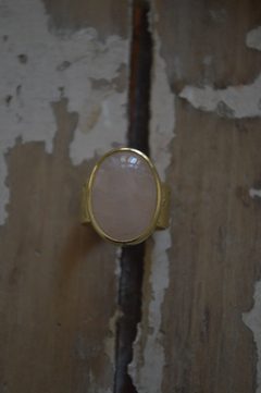 Anillo Mineral Cuarzo Rosa ▽ Listo para entregar - comprar online