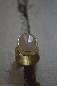 Anillo Mineral Cuarzo Rosa ▽ Listo para entregar - comprar online
