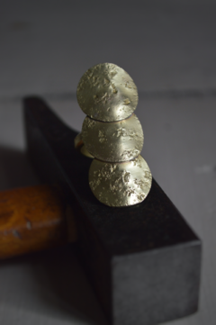 Anillo sol y luna bronce ▽ Listo para entregar - tienda online