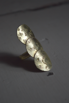 Anillo sol y luna bronce ▽ Listo para entregar