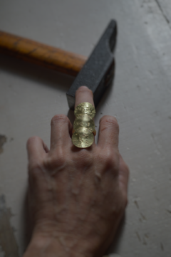 Anillo sol y luna bronce ▽ Listo para entregar - comprar online