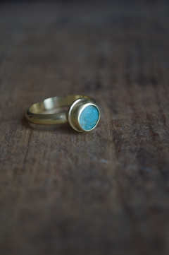 Anillo Mineral Crisocola ▽ Listo para entregar