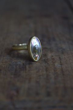 Anillo Mineral Nácar ▽ Listo para entregar