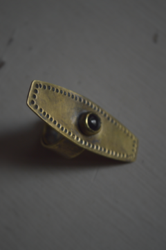 Anillo Tribu ónix negro ▽ Listo para entregar