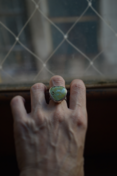 Anillo Mineral turquesa ▽ Listo para entregar - comprar online