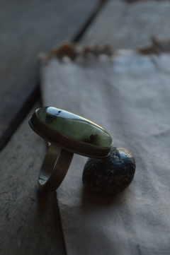 Anillo Mineral Prehnita ▽ Listo para entregar - comprar online